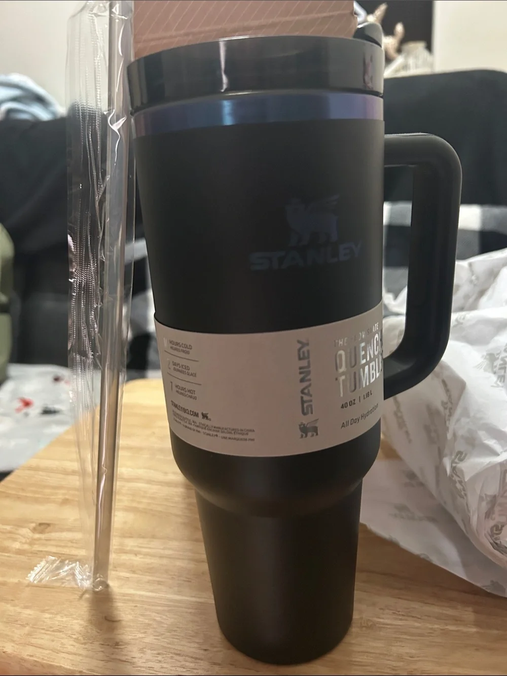 The Quencher H2.0 Flowstate™ Stanley Tumbler | 40 OZ Black Chroma New in Box - Picture 10 of 10